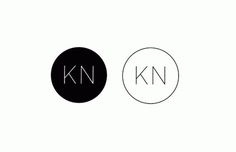 KN #logo #white #black #and