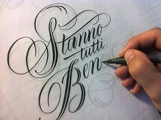 All sizes | Stanno tutti bene, work in progress | Flickr - Photo Sharing! #calligraphy #lettering #wip #made #hand #typography