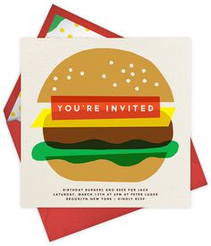 burger #illustration #letterpress