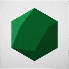 #286 Icosahedron (shaded) – A new minimal geometric composition each day