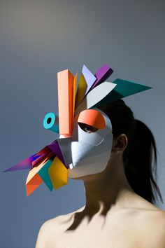 benja #sculpture #competition #mask #face #paper
