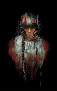 RAWZ #fi #sci #wars #pilot #illustration #portrait #star #awesome