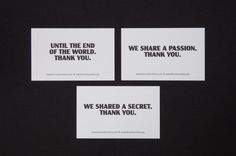 Thank You Too | Another Something #print