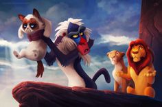CJWHO ™ (Grumpy Disney by Eric Proctor This series...) #pinocchio #lion #design #arielle #illustration #disney #funny #art #lol #king