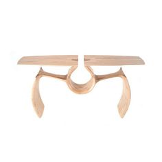 Unconventional Maple Entry Table Exuding a Singular, Continuous Form #wood #furniture #table
