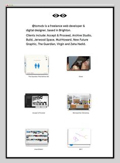 @tomvdv #site #portfolio #design #website #web