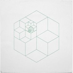 #335 All those cubes – A new minimal geometric composition each day