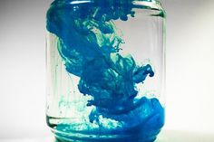 Ink Sculptures on the Behance Network #ink #sculpture #water #keung #photograph #laura #photography #teal #experiment