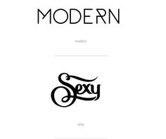 Tumblr #sexy #modern #typography