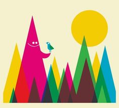 grain edit · Dan Stiles Interview #colourful #primary #dan #illustration #triangles #stiles