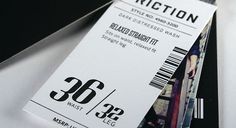 Friction #clothing #letterpress #hang #hangtags #tag #hangtag #jeans