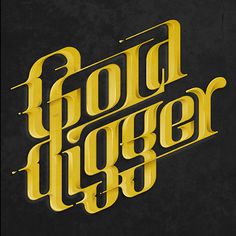 Gold Digger - Tribute to Kanye West music theme #lettering