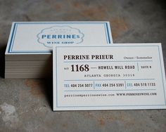 Perrine's Wine Shop : Alvin Diec #business #branding #card #design #wine