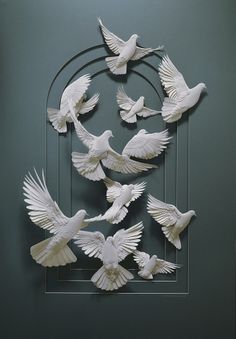 Follett Library Resources - Hummingbird on the Behance Network #canada #calvin #sculpture #relief #nicholls #bird #origami #art #paper