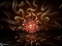 Handcrafted gourd lamps