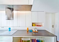 Fashionable Parisian Apartment by SABO Project - #decor, #interior, #homedecor, #furniture, #kitchen