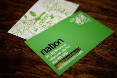 Green Business Cards Design Inspiration #cards #identity #business