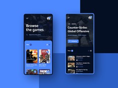 #10 ForStreamers - Mobile App Concept interface player csgo esport platform games stream game android iphone applicaiton app phone minimalism flat design ux ui
