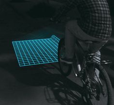 Riding on rough roads at night isn't easy — Lumigrids LED grids light makes this difficult task much safer. #design #product #industrial #outdoor #fun