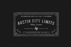 Austin City Limits #music #austin #festival #typography