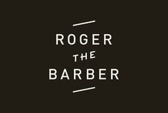 Roger The Barber by Cast Iron Design #logo #logotype #symbol