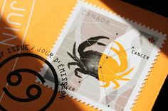 Postes Canada - Timbre le Cancer #stamp #design #neat #illustration #paprika