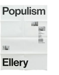 Populism Poster, Jonathan Ellery, Browns Editions and Browns Design, 2017