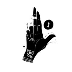 Franco Giovanella Portfolio Hands on #ink #draw #symbols #fingers #illustration #tattoo #blck #art #hand
