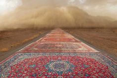 Jalal Sepehr Combines Fine Art Photography and Persian Rugs