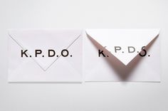 Work by Medium - Fabio Ongarato Design | K.P.D.O. #envelopes #type #fabioongaratodesign
