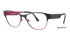 Black/Pink Vivid Eyeglasses Vivid Boutique 5014.