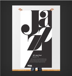 Winter Jazz Festival #jazz #typography #design #graphic #music #poster #york #new