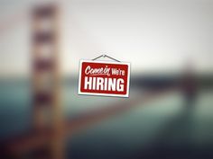 Dribbble - We're Hiring!!! by Didi  Medina #white #red #were #sign #come #hiring #store