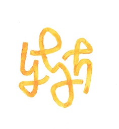 YEAH by Studio Lookout #ambigram #yeah #typography #calligraphy #handlettering #letter #design #yellow #type #typedesign #studiolookout