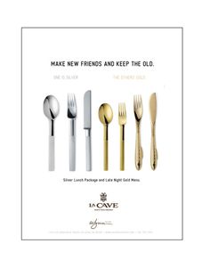 LA CAVE Ads #branding #silver #design #clean #advertising #lasvegas #gold #whyworkshop