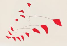 Alexander Calder #abstract #mobile #red