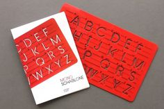 Mono Schablone | ALEX KETZER #booklet #poster #typography