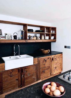 black, like i take my coffee / sfgirlbybay #interior #design #decor #kitchen #deco #decoration