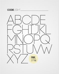 CODE free font on the Behance Network #typography