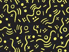 〰️➰😐➰〰️ whatever fun lines shapes neutral repeat squiggle art doodle pattern