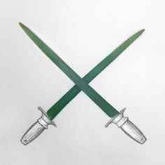 Blades of Grass #grass #blade #sword #paper #illustration #pencil #sketch