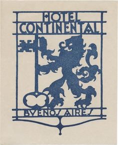 All sizes | Hotel Continental, Buenos Aires (136mm x 111mm) | Flickr - Photo Sharing! #buenos #hotel #logo #continental #aires