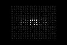 Nick Roseboro #logo #grayscale #grid #branding