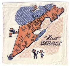Vintage Israeli napkins #60s #napkins #design #vintage #israel #50s
