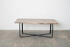 Oxidized Maple Coffee Table is a minimalist design created by American based designer Dylan Design Co.. This is a beautiful slab of Maple th #modern #minimalism #minimal #leibal #minimalist