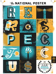The National Poster Retrospecticus #screen #print #poster
