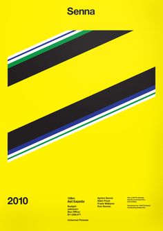 Senna Film Poster by A.N.D Studio #movie #swiss #modern #design #graphic #grid #poster #film #typography