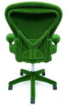 The AstroTurf Herman Miller Chair | Colossal #miller #grass #chair #design #furniture #industrial #herman