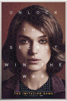 FIRST LOOK: Keira Knightley The Imitation Game poster exclusive #inspiration #design #graphic #poster #typography