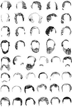 FFFFOUND! | Op-Art - Heads of State - NYTimes.com #hair #beard #drawings